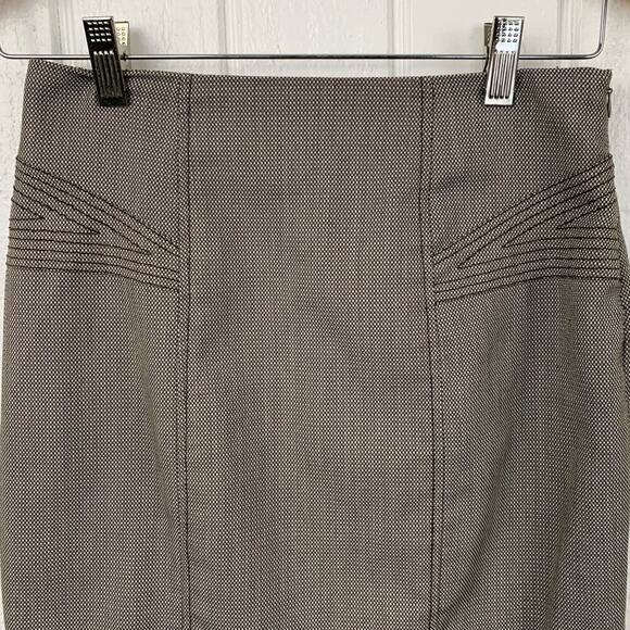 XOXO Women Pleated Y2K Career Office Skirt Brown Corpcore Preppy Size 3/4 - Picture 4 of 9